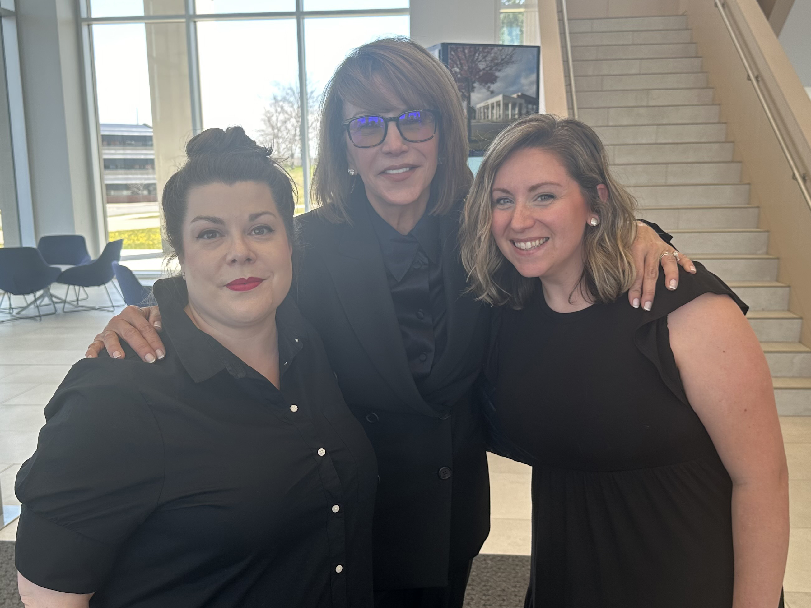 Photo of Mila Mulroney with Drs. Zuschlag & Wallace